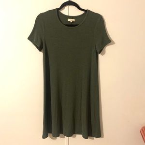 Madewell olive green dress